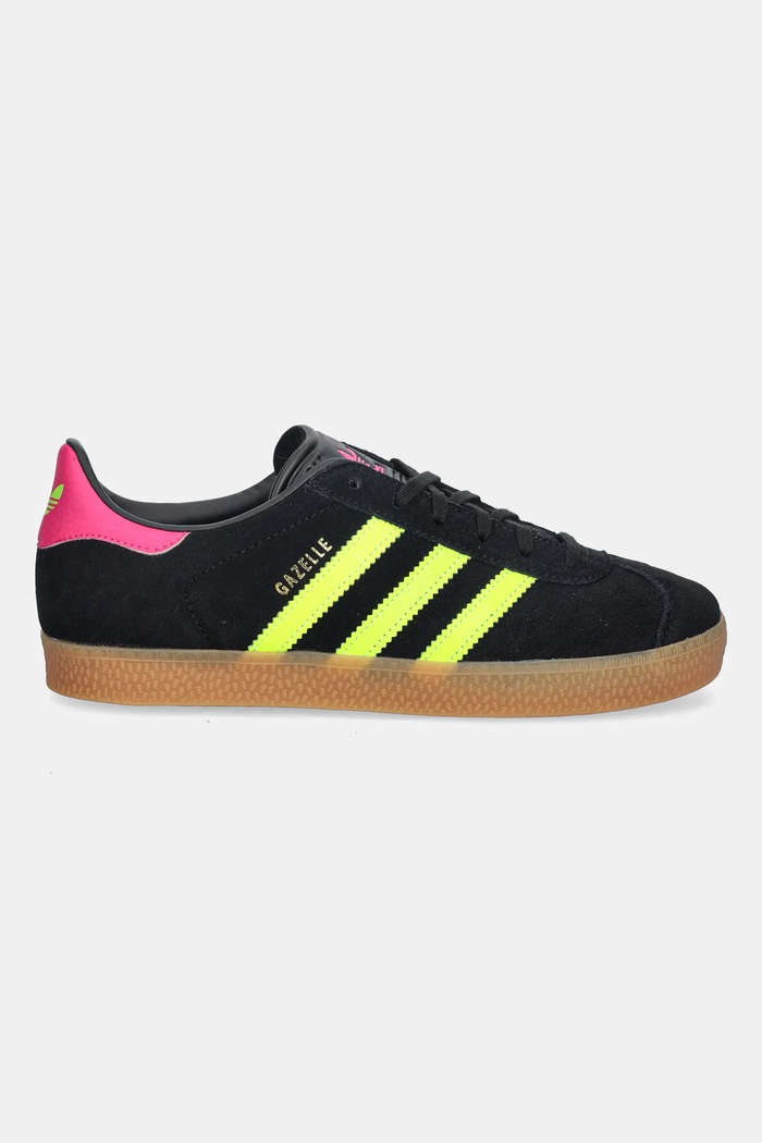 Detské semišové tenisky adidas Originals GAZELLE JQ5994 čierna AW25