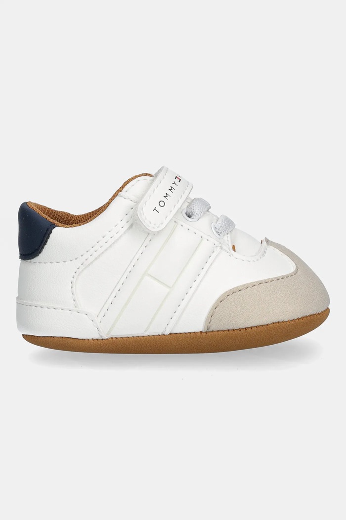 Tommy Hilfiger scarpine per neonato/a T0B9.34055 bianco AW25