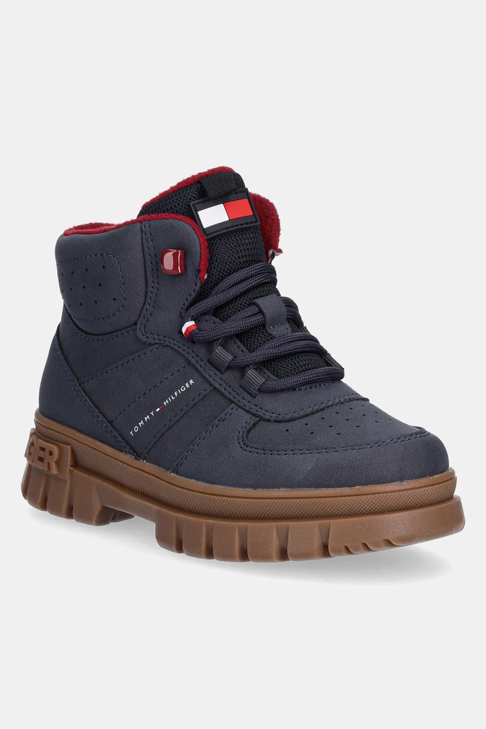 Zimné topánky Tommy Hilfiger jemné zateplenie tmavomodrá T1X5.34127