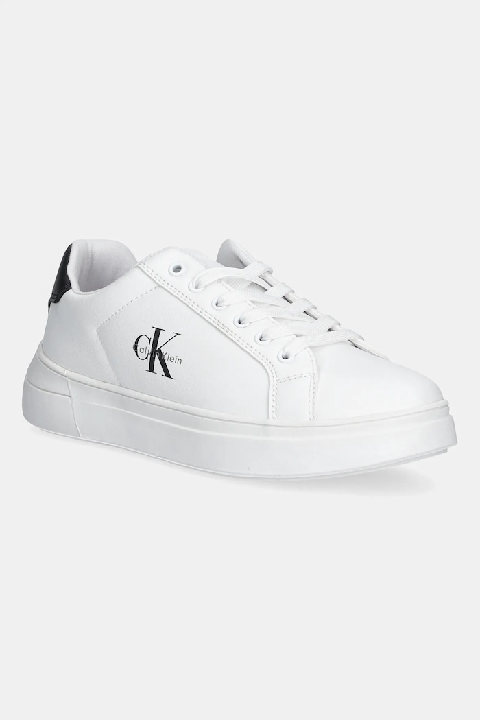Calvin Klein Jeans sneakers pentru copii Planet friendly alb V3X9.83165.35.40