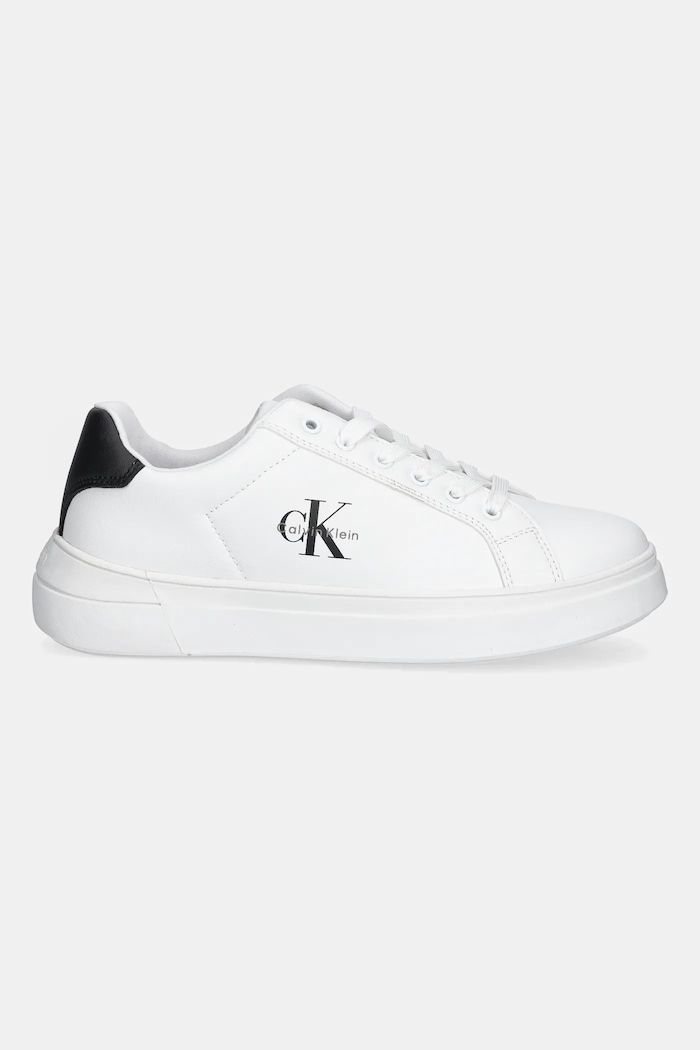 Calvin Klein Jeans sneakers pentru copii V3X9.83165.35.40 alb AW25