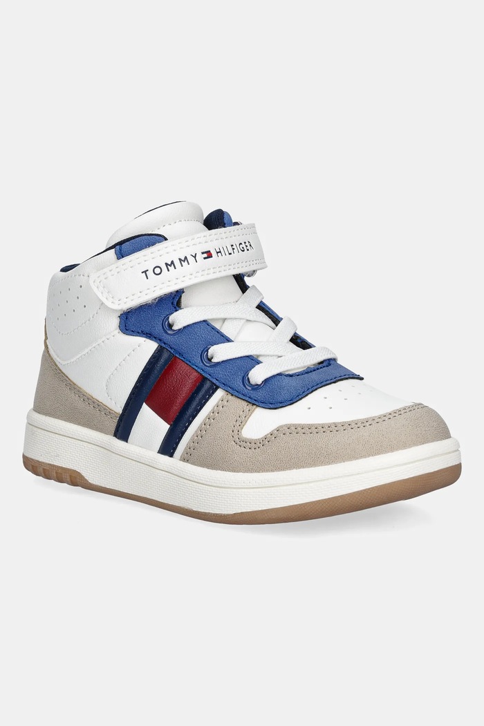 Детски маратонки Tommy Hilfiger Planet friendly бял T3X9.34070.24.29