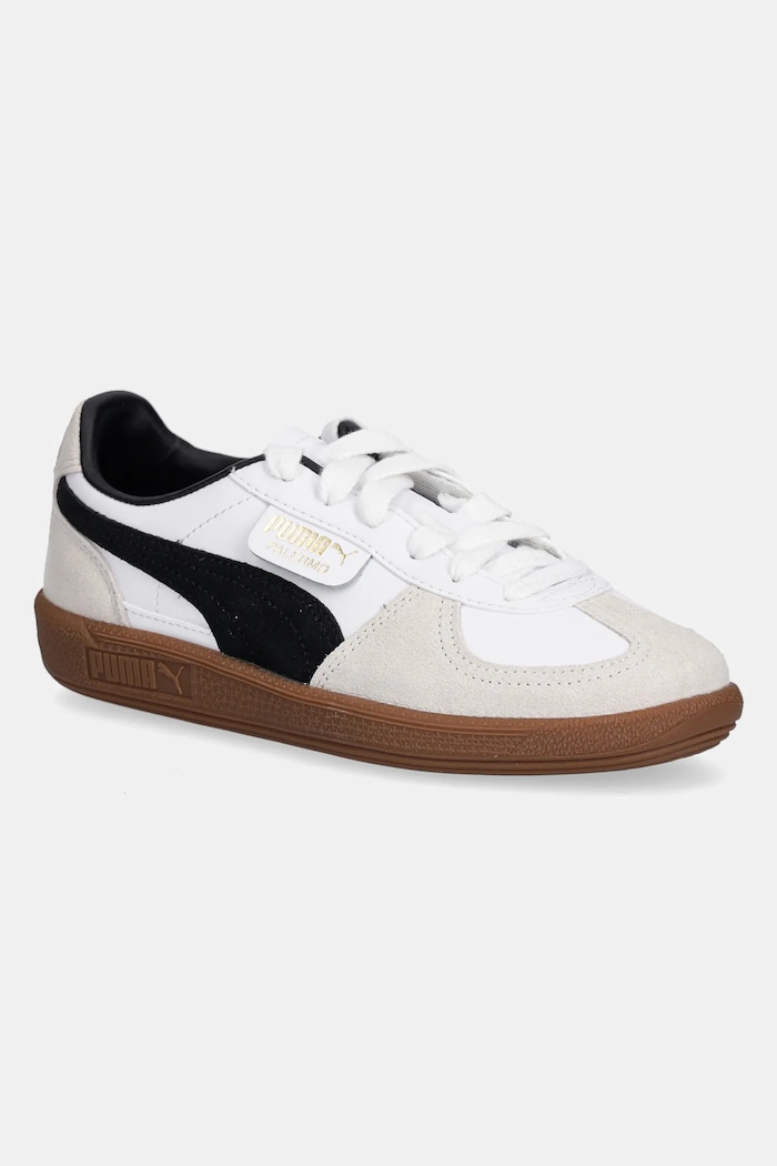 Puma gyerek velúr sportcipő Palermo Lth Jr velúr bőr fehér 397275