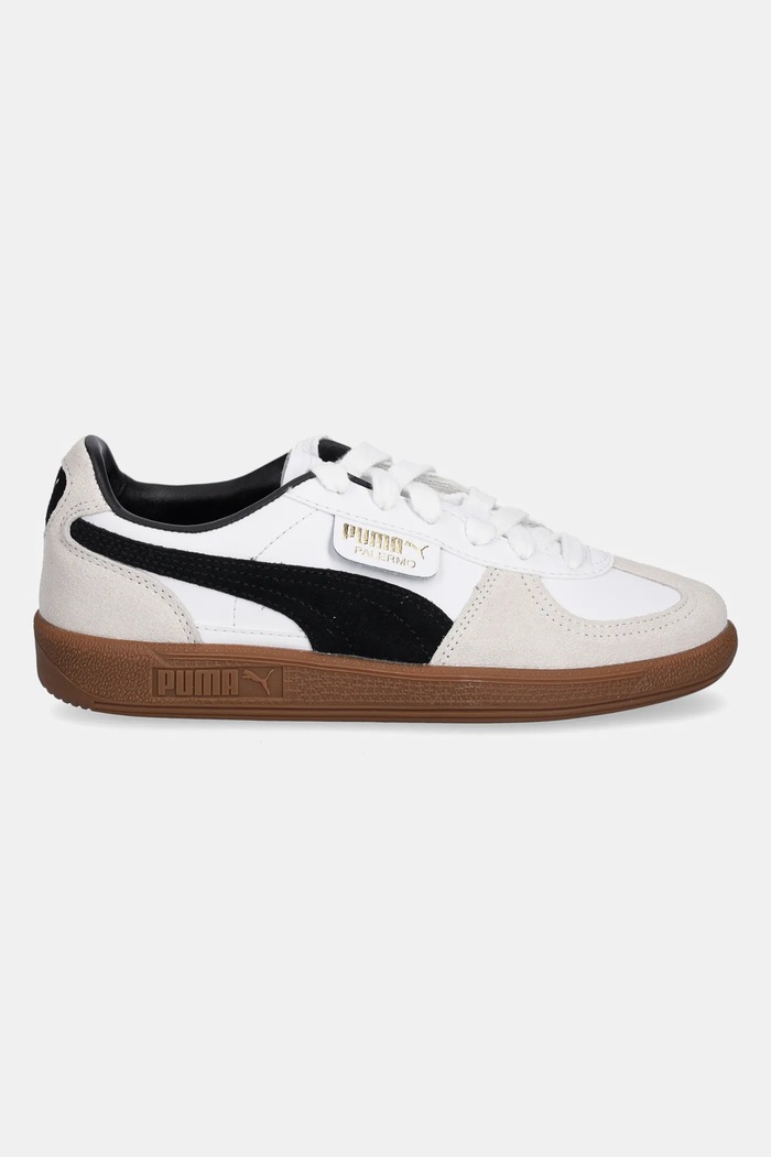 Puma gyerek velúr sportcipő Palermo Lth Jr 397275 fehér SS26