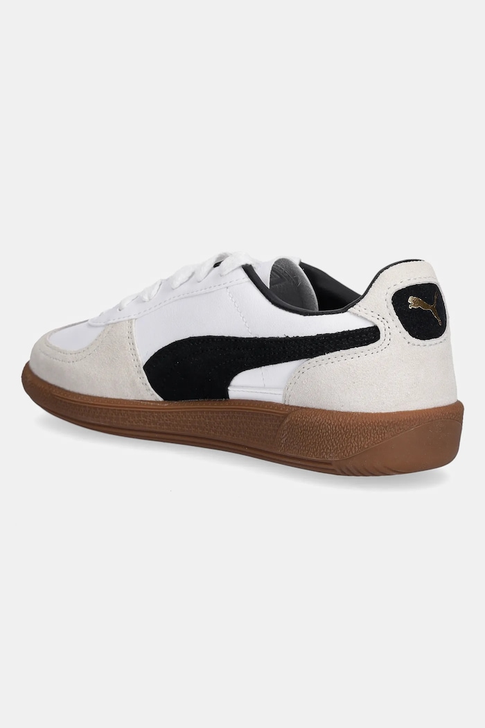 Fiú Puma gyerek velúr sportcipő Palermo Lth Jr 397275 fehér