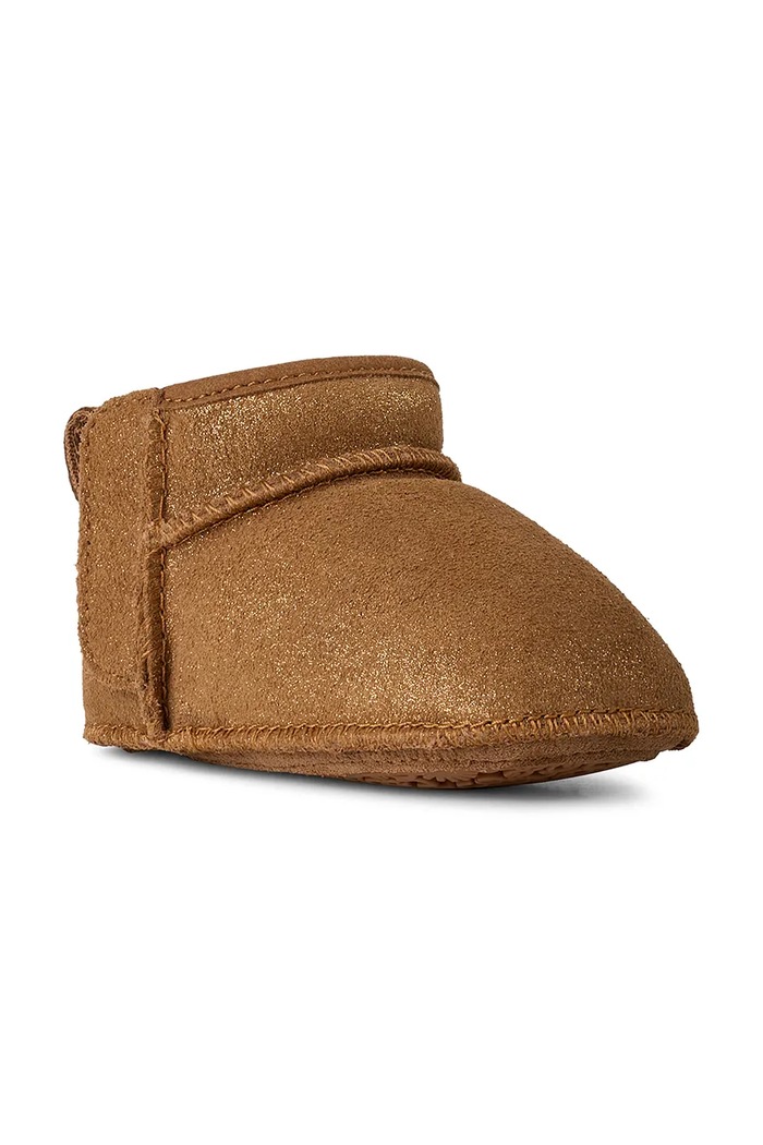 Zimske cipele od brušene kože za bebe UGG CLASSIC ULTRA MINI DAZZLE 1174111I smeđa AW25