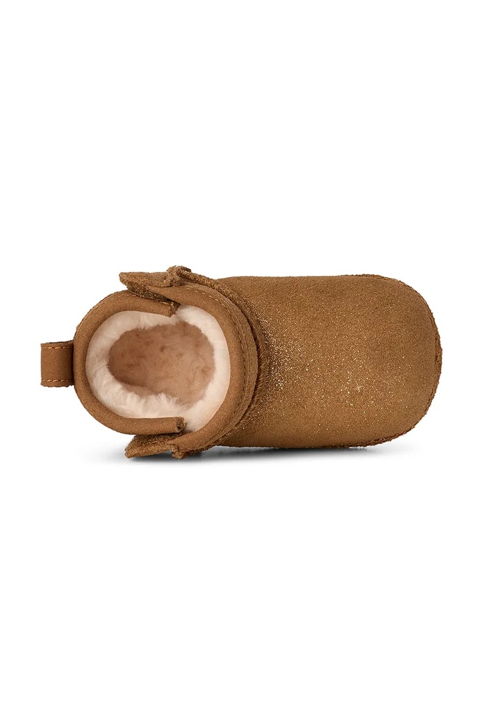 Zimske cipele od brušene kože za bebe UGG CLASSIC ULTRA MINI DAZZLE 1174111I smeđa