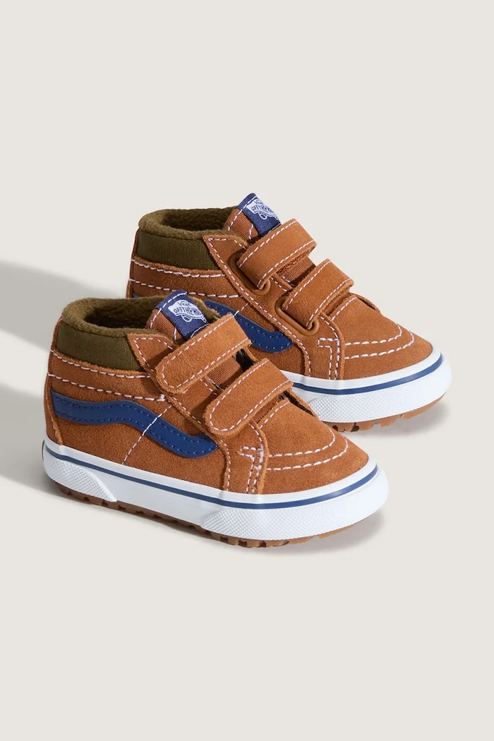 Dječje tenisice od brušene kože Vans MTE SK8-Mid Reissue V VN000D11N1Z1 smeđa AW25