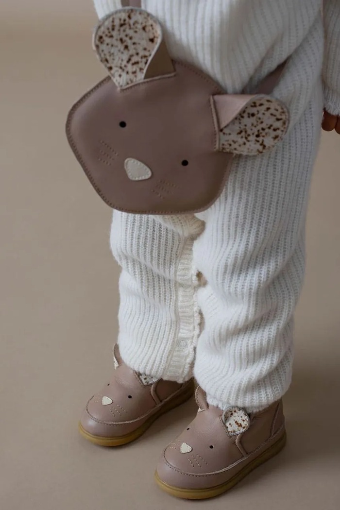 Donsje încălțăminte din piele pentru bebeluși Dubu Exclusive Shoes Mouse 1500509