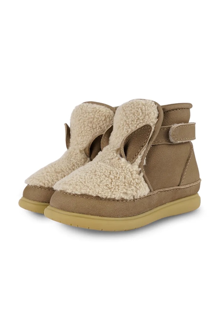 Topánky pre bábätká Donsje Roumi Shoes Alpaca hnedá 1500901