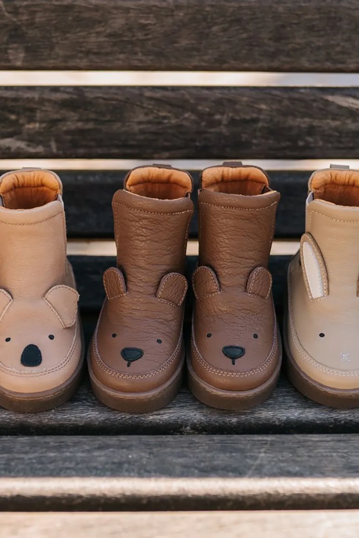 Kožené topánky pre bábätká Donsje Thudo Classic Boots Bear 1504701