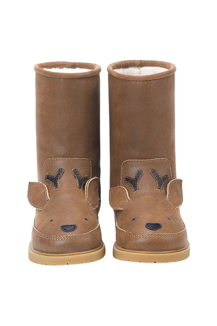 Детски кожени зимни обувки Donsje Wadudu Special Boots Stag кафяв 2022010.22.28