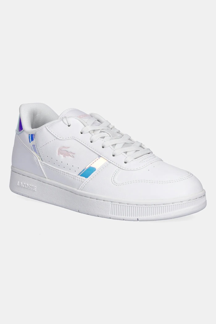 Detské tenisky Lacoste imitácia kože biela 48SUJ0005