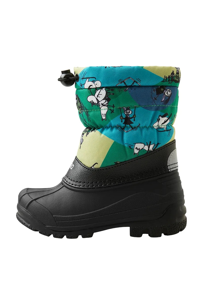 Zimné topánky Reima Moomin Nefar 5400024M.9BYA zelená AW25