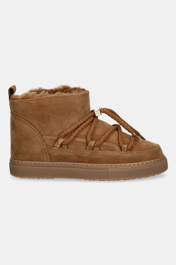 Detské semišové snehule Inuikii CLASSIC LOW 3001.001.0021 hnedá AW25