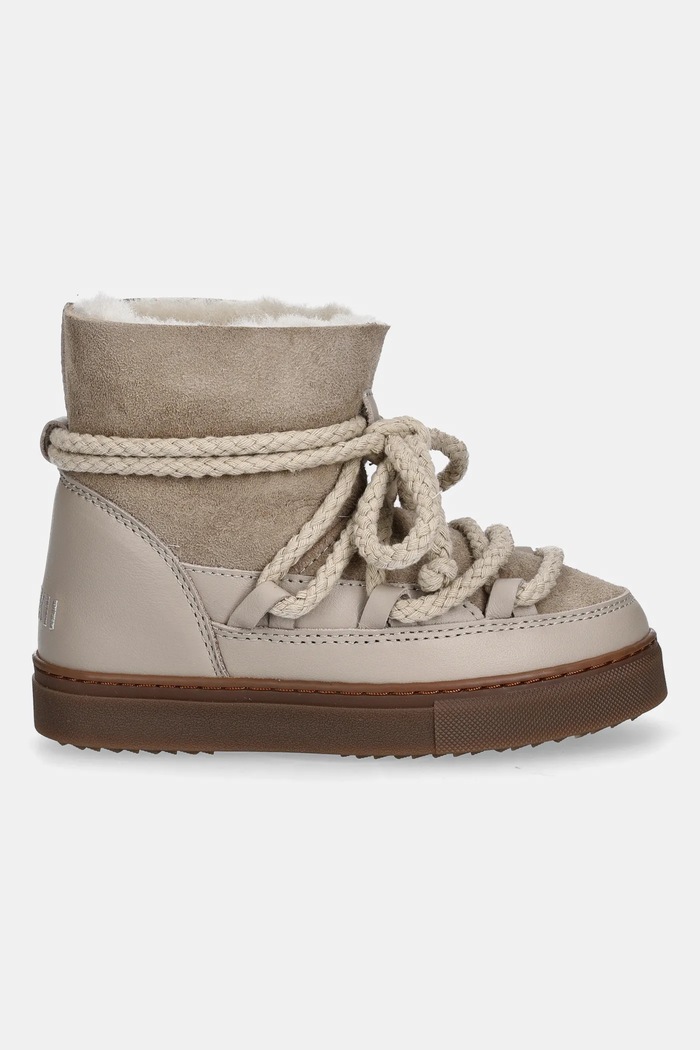 Inuikii Detské semišové snehule Inuikii CLASSIC 3001.003.0022.30.32 béžová AW25