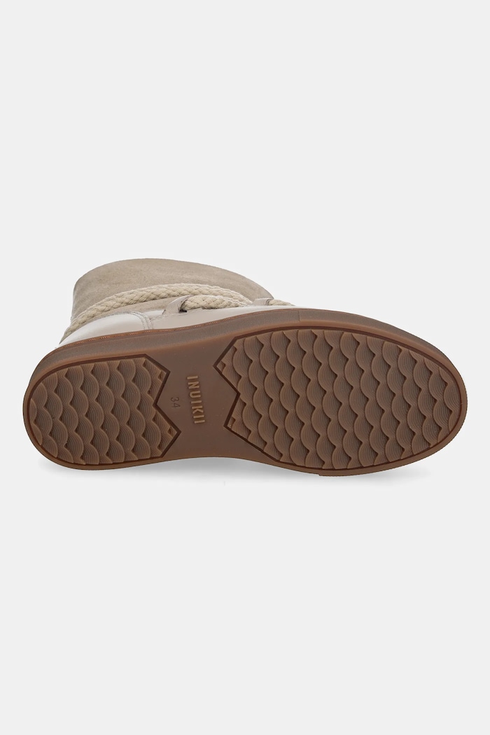Inuikii ghete de zăpadă din piele pentru copii CLASSIC HIGH 3001.002.0032 bej