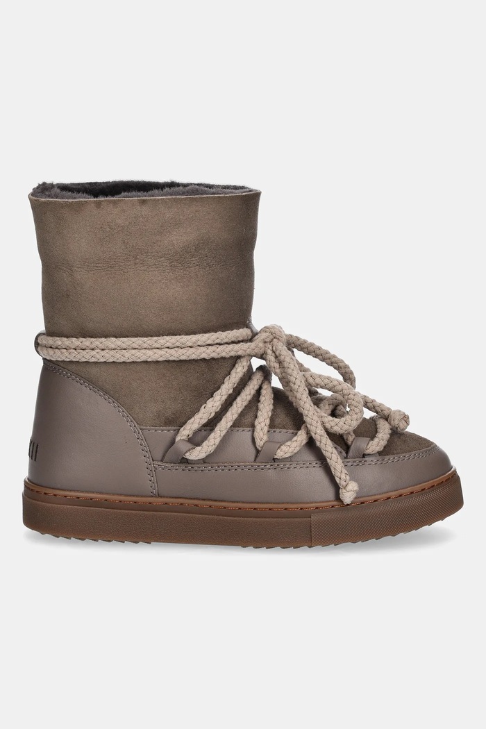 Inuikii stivali da neve in pelle bambini CLASSIC HIGH 3001.002.0032 marrone AW25