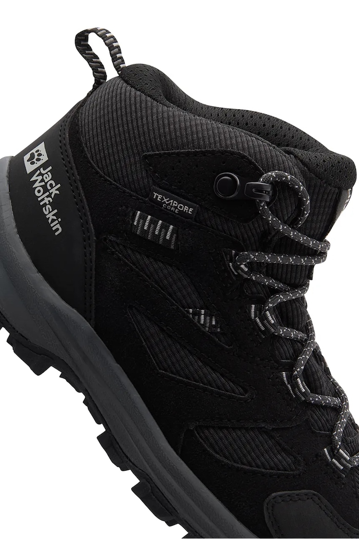 Detské topánky Jack Wolfskin VOJO TOUR TEXAPORE MID K A64104.34.40 čierna