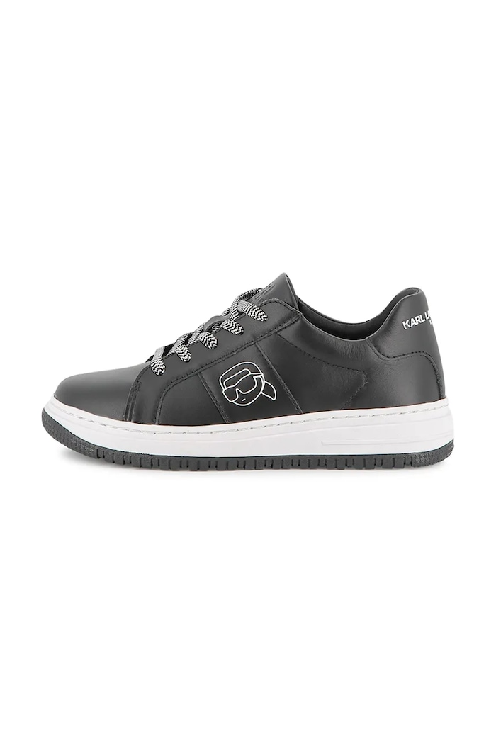 Kojenecké kožené tenisky Karl Lagerfeld Z30988.30.35 černá AW25
