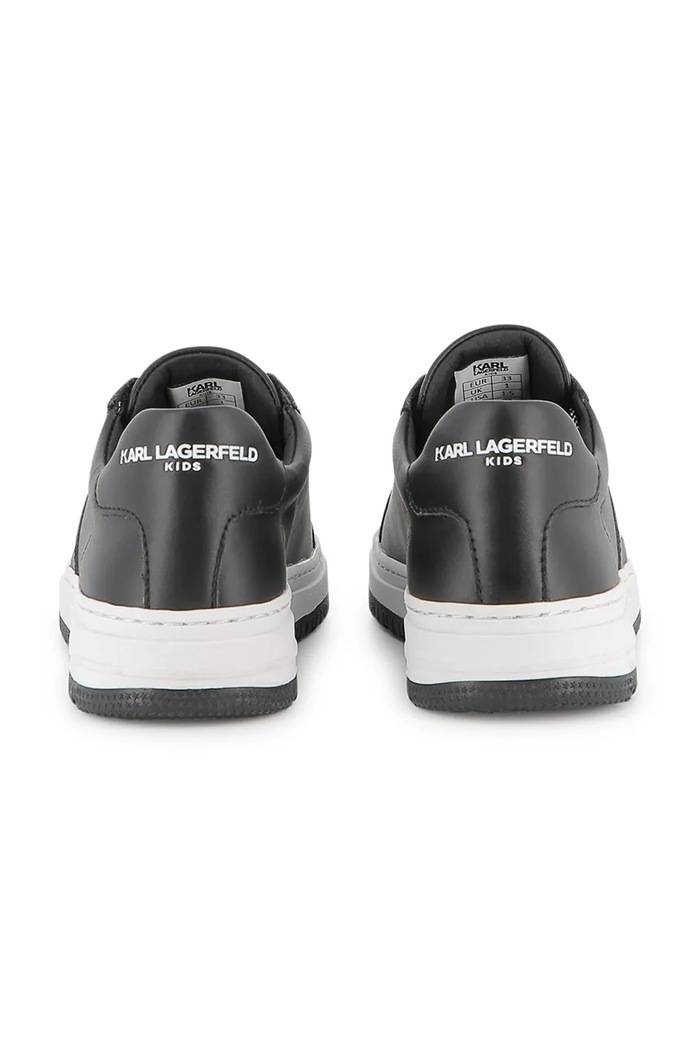 Kojenecké kožené tenisky Karl Lagerfeld černá Z30988.30.35