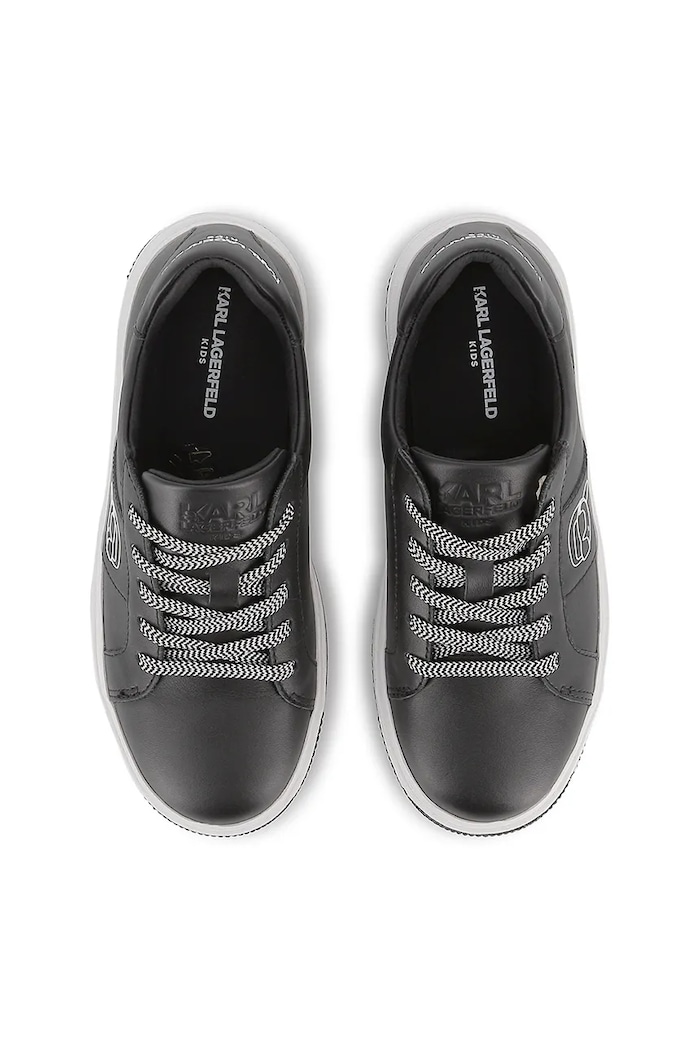Kojenecké kožené tenisky Karl Lagerfeld Z30988.30.35 černá