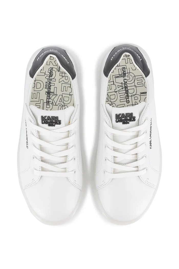 Dětské kožené tenisky Karl Lagerfeld bílá Z30990.36.39