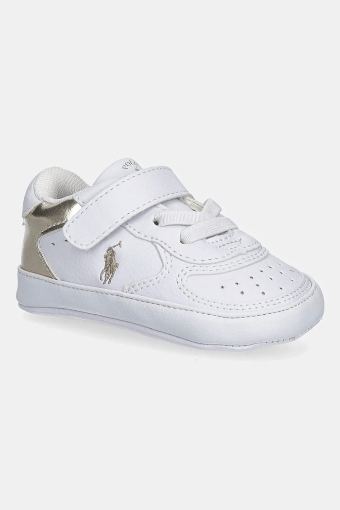 Polo Ralph Lauren baba cipő MASTERS COURT PS LAYETTE szintetikus bőr fehér RL03390102