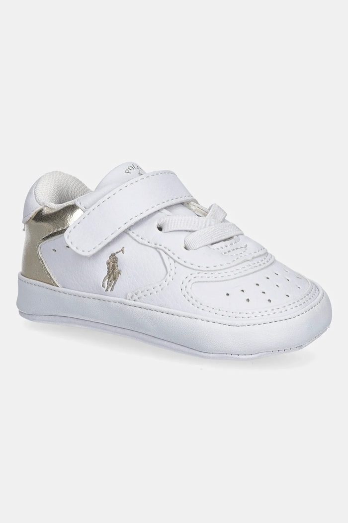 Polo Ralph Lauren baba cipő MASTERS COURT PS LAYETTE szintetikus bőr fehér RL03390102