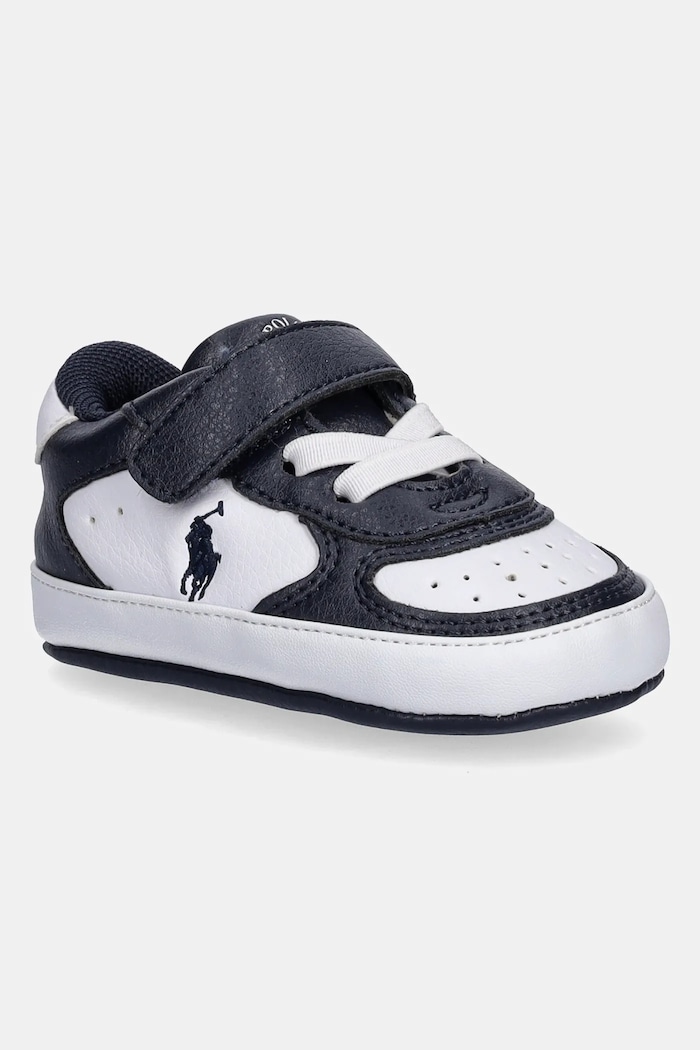 Topánky pre bábätká Polo Ralph Lauren MASTERS COURT PS LAYETTE nezateplené tmavomodrá RL03390101