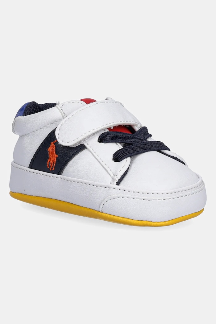 Topánky pre bábätká Polo Ralph Lauren RYLEY PS LAYETTE nezateplené biela RL03391101