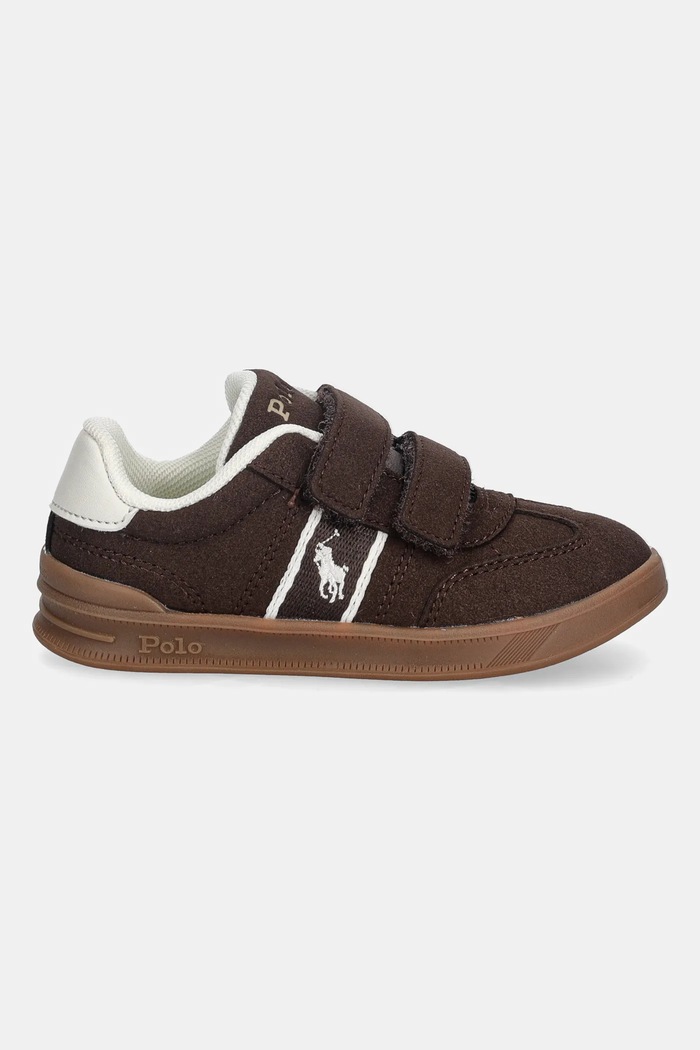 Polo Ralph Lauren sneakersy dziecięce HERITAGE COURT III T-TOE EZ RL03358201 brązowy AW25