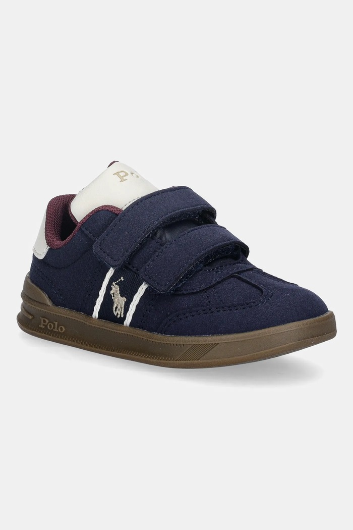 Polo Ralph Lauren sneakersy dziecięce HERITAGE COURT III T-TOE EZ imitacja zamszu granatowy RL03358411