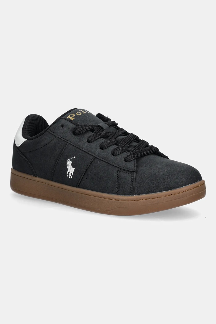 Otroške superge Polo Ralph Lauren KNOLLAN Nizka črna RL03381001