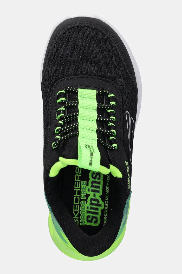 Детски маратонки Skechers MICROSPEC MAX - BRISK-STRIPE черен 403890L