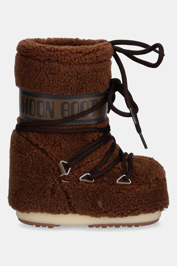 Detské snehule Moon Boot MB ICON FLEECE 80D1403080 hnedá AW25
