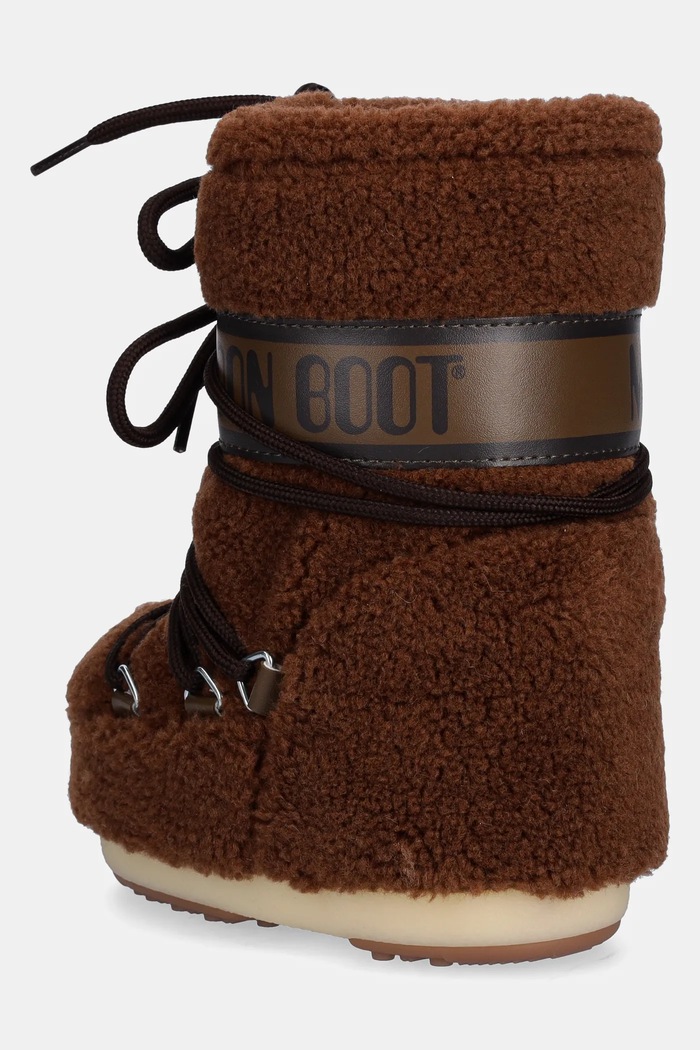 Chlapec Detské snehule Moon Boot MB ICON FLEECE 80D1403080 hnedá