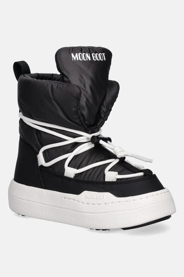 Moon Boot cizme de iarnă copii MB JR PARK LACE MID izolat negru 80D3440070.27.34