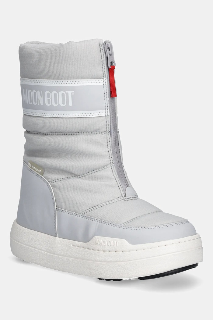 Детски зимни обувки Moon Boot MB JR PARK ZIP HIGH WP изкуствен сив 80D3440080.35.38