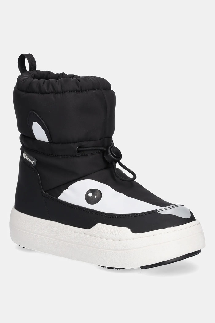 Detské snehule Moon Boot MB JR PARK TUBE MID ANIMAL WP textilný čierna 80D3440100.35.38