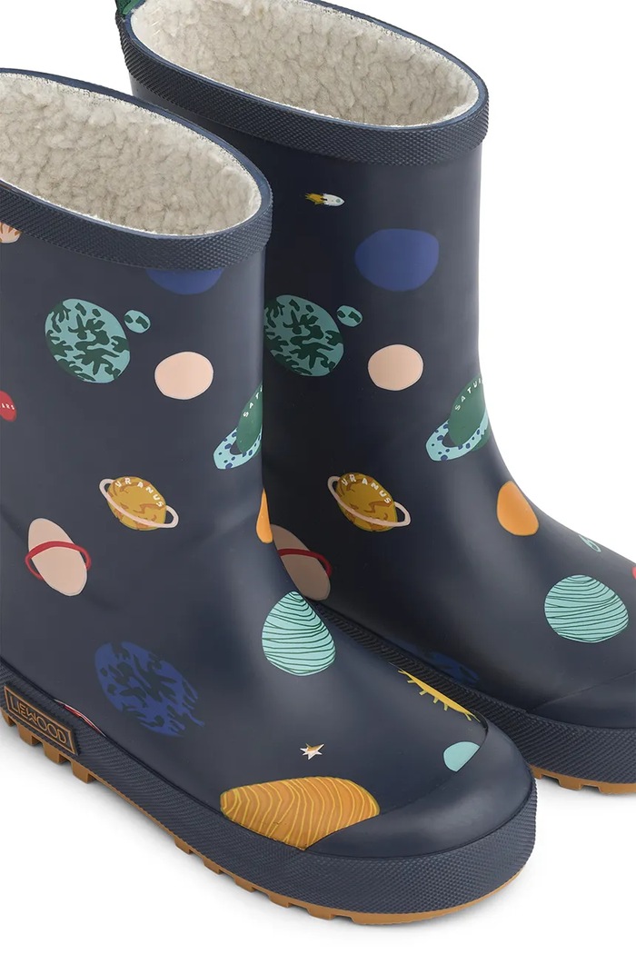 Liewood kalosze dziecięce Mason Thermo Rainboot LW13043.9BYA granatowy AW25