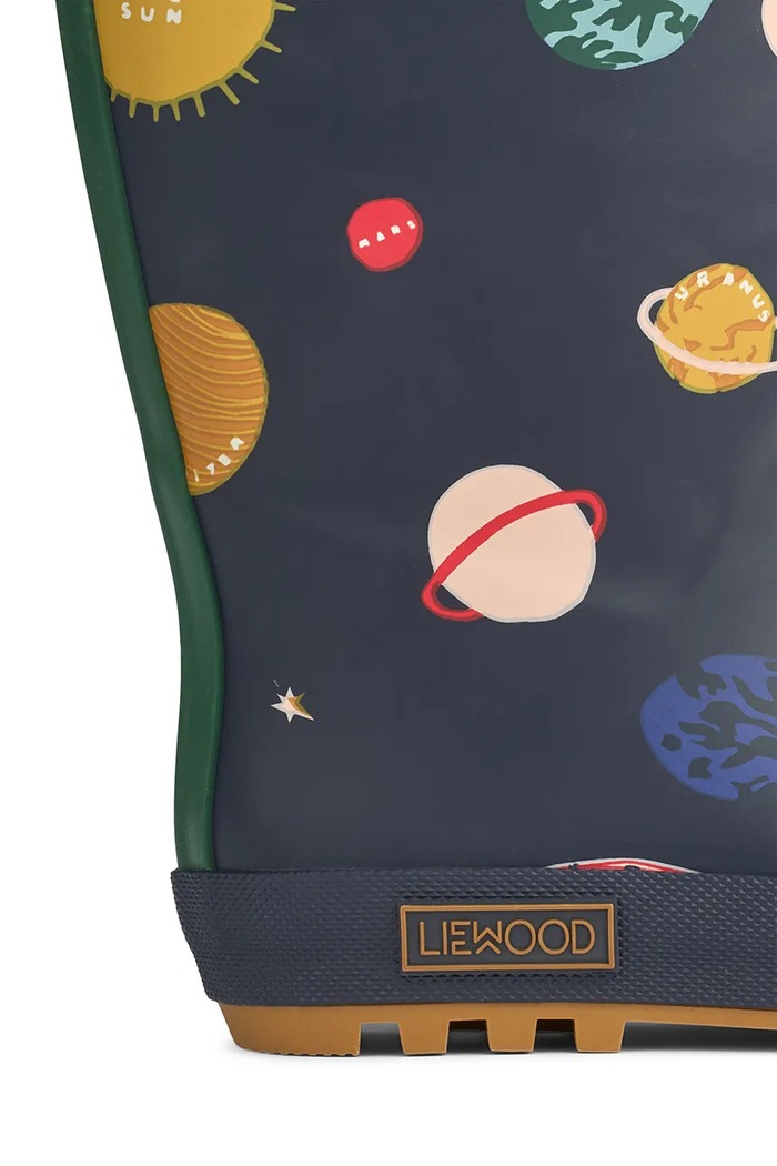 Chłopiec Liewood kalosze dziecięce Mason Thermo Rainboot LW13043.9BYA granatowy