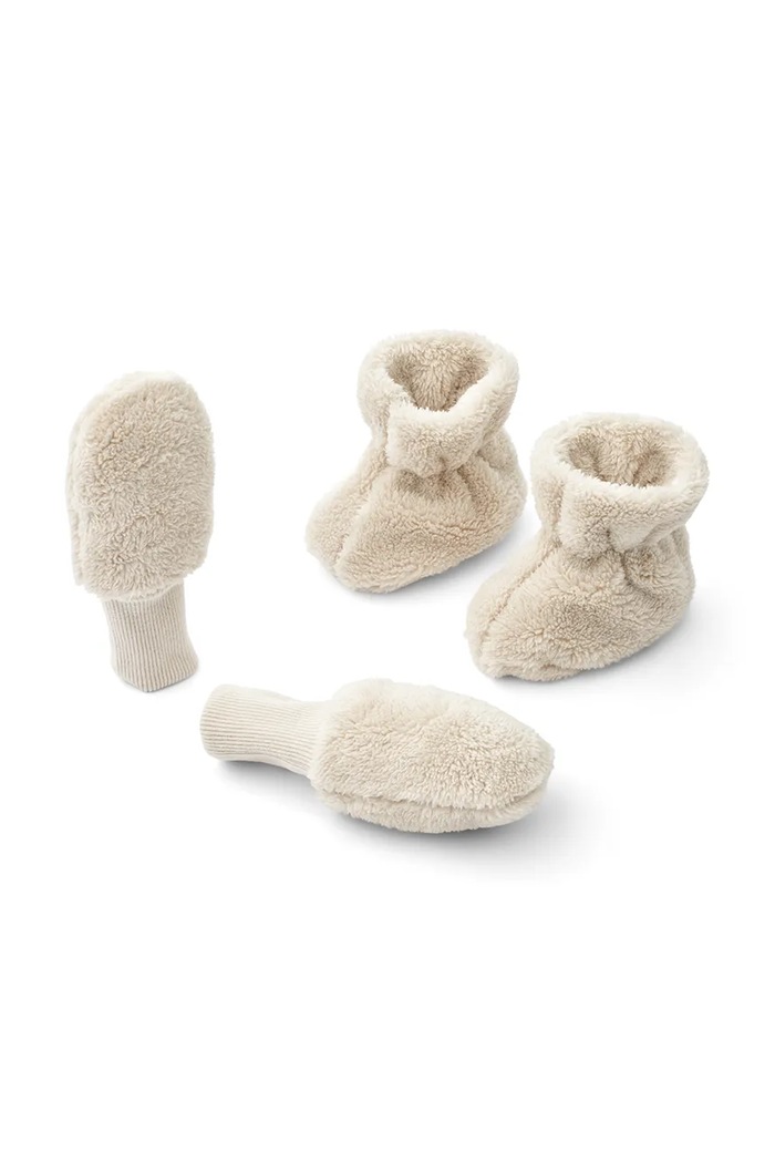 Topánky pre bábätká Liewood Fernanda Baby Gift Set zateplené béžová LW19218.9BYA