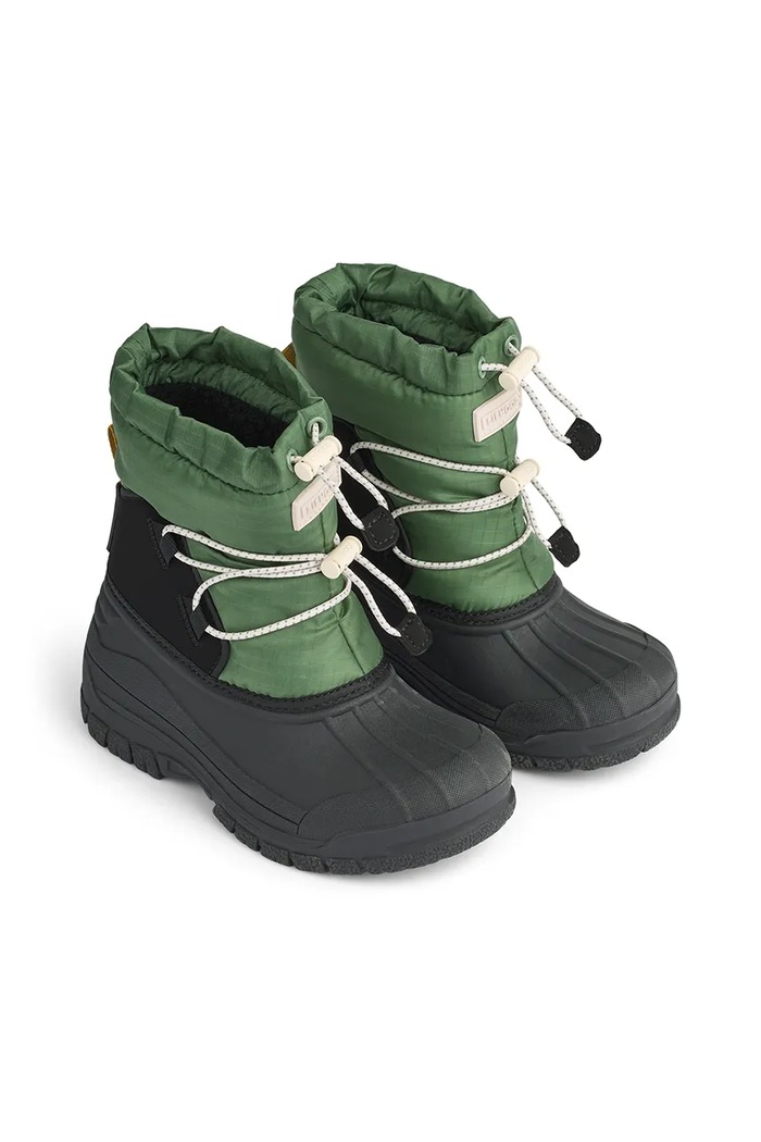 Liewood śniegowce dziecięce Ania Winter Boot syntetyczny zielony LW20057.9BYA