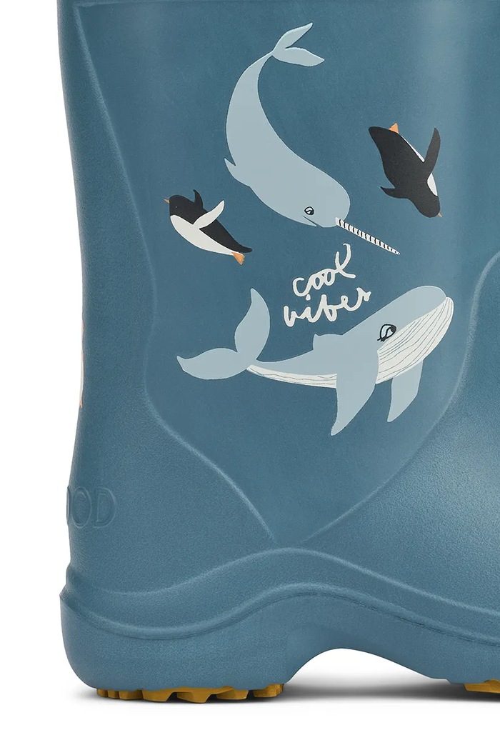 Chłopiec Liewood kalosze dziecięce Aston Rainboot LW20058.9BYA niebieski