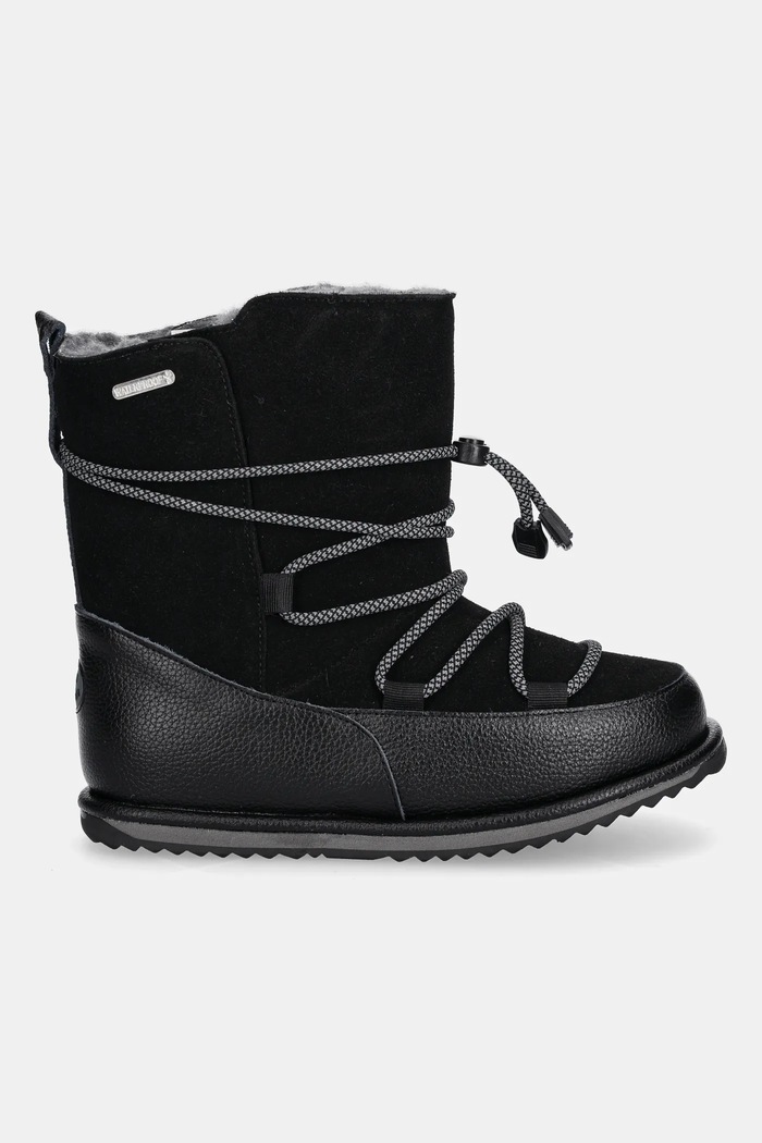 Dětské semišové sněhule Emu Australia Blackburn K12603.Blackburn černá AW25