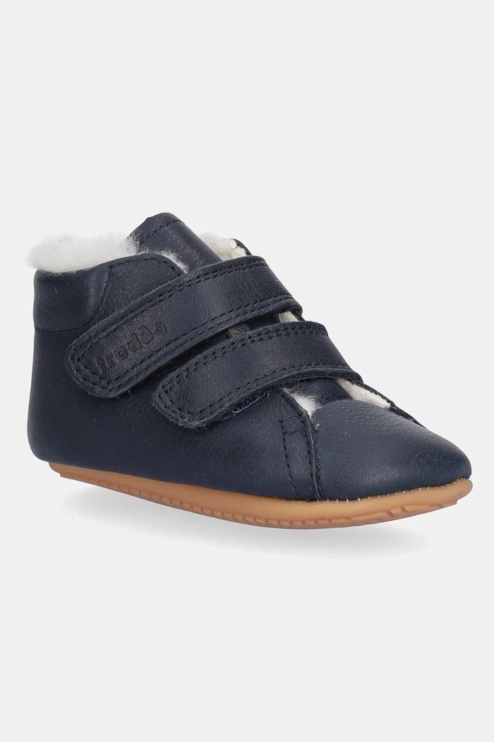 Froddo Buty skórzane niemowlęce PREWALKERS FURRY BASIC granatowy G1130022