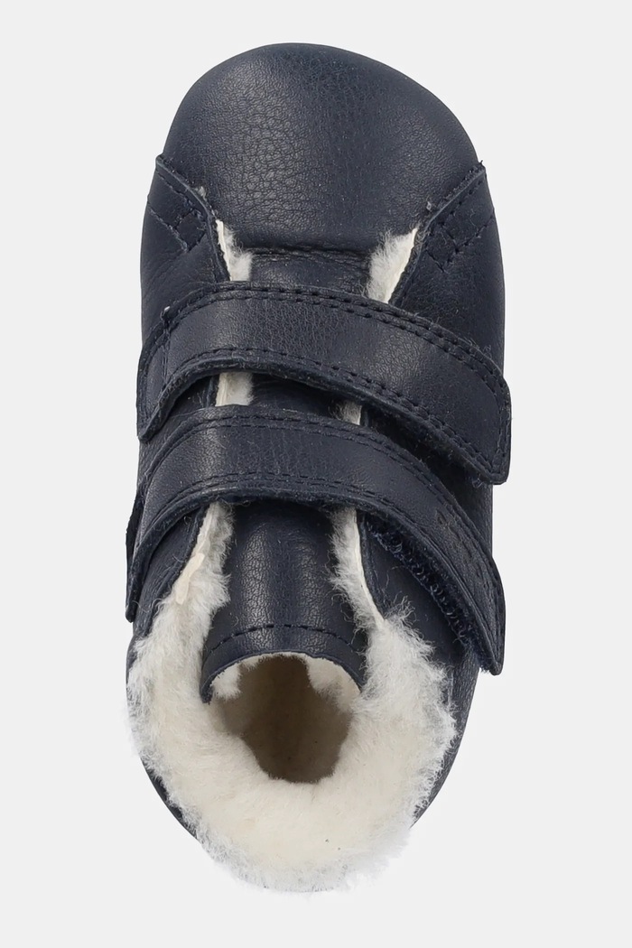Buty skórzane niemowlęce PREWALKERS FURRY BASIC Froddo G1130022 granatowy