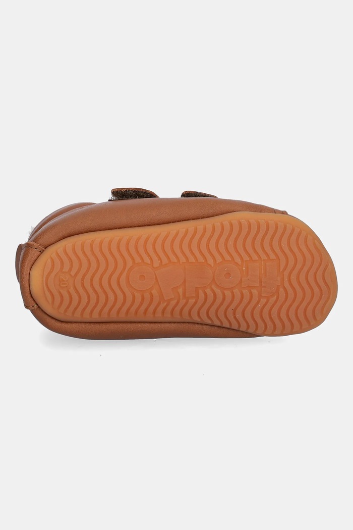 Kožené topánky pre bábätká Froddo PREWALKERS FURRY BASIC G1130022 hnedá