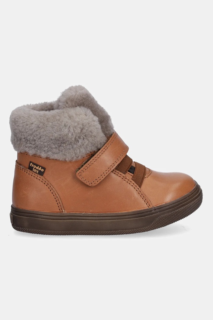 Detské zimné kožené topánky Froddo BASCO TEX G2110144.K.25.27 hnedá AW25